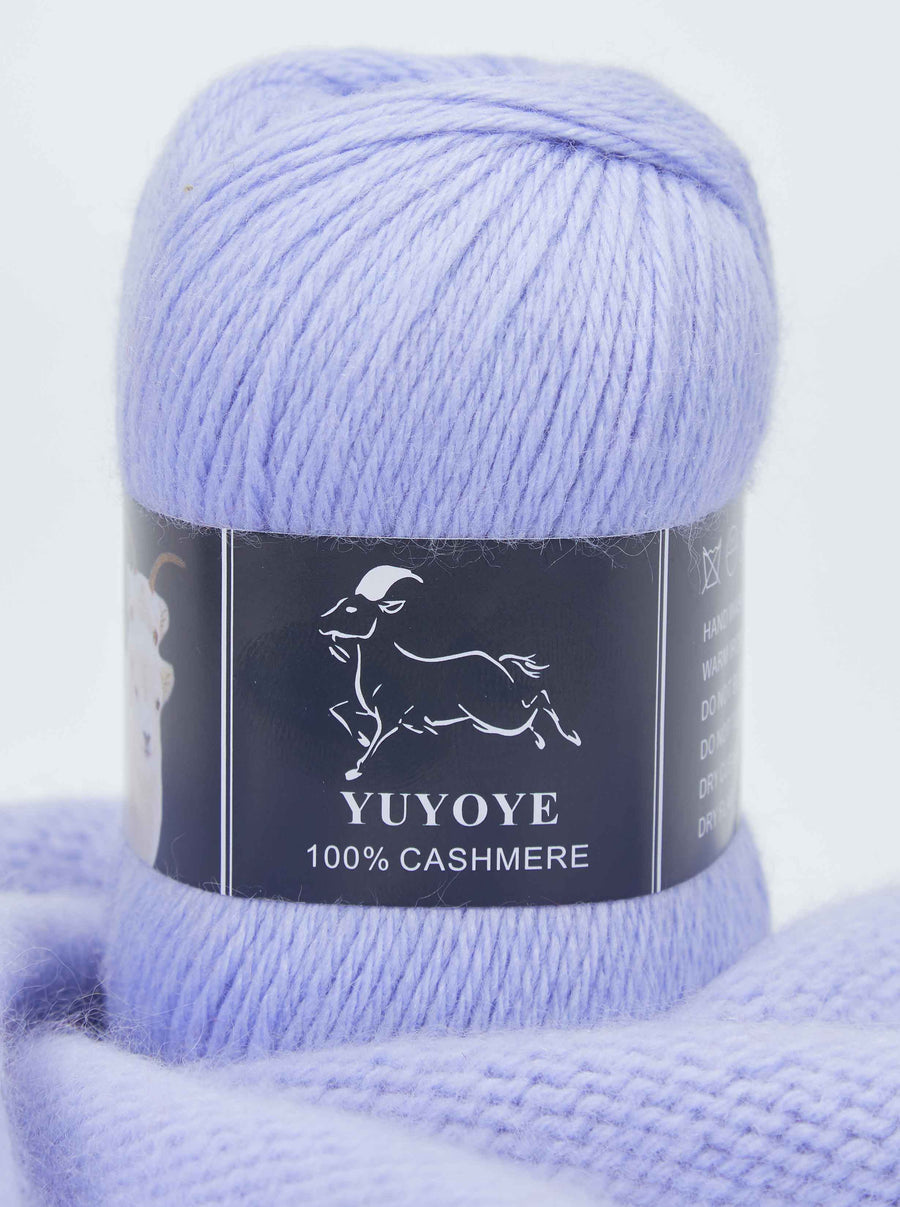 YUYOYE 100% Cashmere Yarn Hand-Knitting Wool Yarn 4-Ply Luxury Warm Yarn Crochet Soft Thread DIY Handcraft Handmade Wool Line
