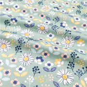 Pastrol Floral Cotton Fabric Printed Kids Quilting Cotton Twill Cloth For  DIY Sewing Craft Material