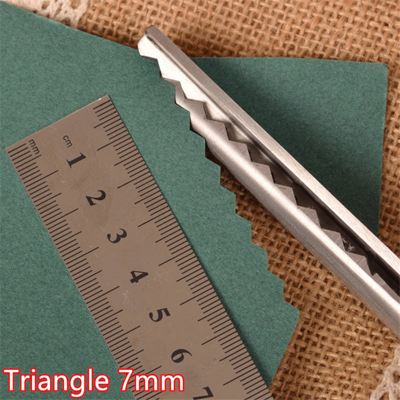23.5cm Pinking Shears Handled Professional Stainless Steel Dressmaking Sewing Craft Scissors Zig Zag Fabric Decorative Edge Tool