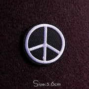 Punk Diy Embroidery Patches For Clothing Iron On Letter Embroidered Patches For Clothes Stripe Stickers For Shirt Jacket Badges