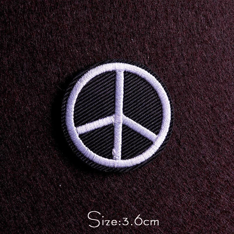 Punk Diy Embroidery Patches For Clothing Iron On Letter Embroidered Patches For Clothes Stripe Stickers For Shirt Jacket Badges