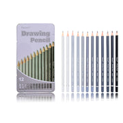 Premium 12/14/37pcs Graphite Drawing Pencils Sketch Set Kit 4H-12B Sketch Pencil 16 Sheets Sketch Book  Writing Art Supplies