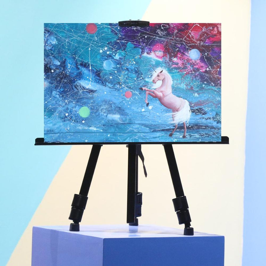 Portable Adjustable Metal Sketch Easel Stand Foldable Travel Easel Aluminum Alloy Easel Sketch Drawing For Artist Art Supplies