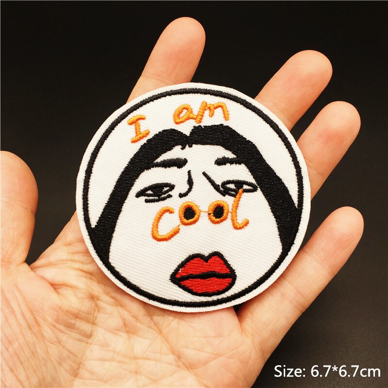 Cartoon Badges Clothes Embroidery Patch Applique Diy Sewing Decorative Ironing Patches For T-Shirt Stripes Clothing Stickers