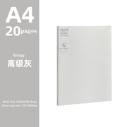 JIANWU A4 Morandi file bag 100 pages Data book Large capacity file folder  portfolio Office stationery