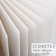 Professional 15 Sheets 300gsm Watercolor Paper Pad Blank Hand Painted Watercolor Sketch Book for Artist Student Art Supplies