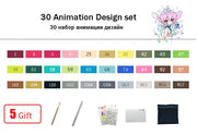 TouchFIVE 30/40/60/80/168 Color Art Markers Set Dual Headed Artist  Sketch Oily Alcohol based markers For Animation Manga