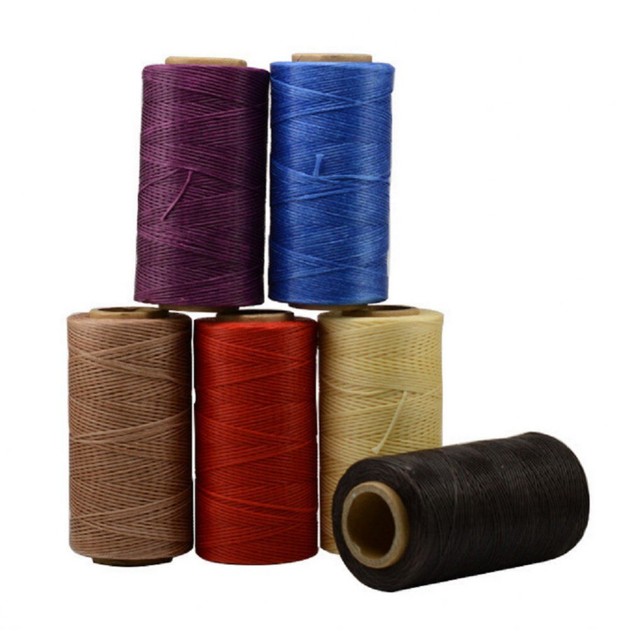 Leather Craft 260m 1mm Leather Sewing Waxed Thread Chisel Awl Upholstery Shoes Luggage Tools 20 Colors