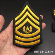3D Tactical Badge Military Patches for Clothing Blood Type US Army Stripes on Clothes Backpack Applique Spain Flag Embroidered