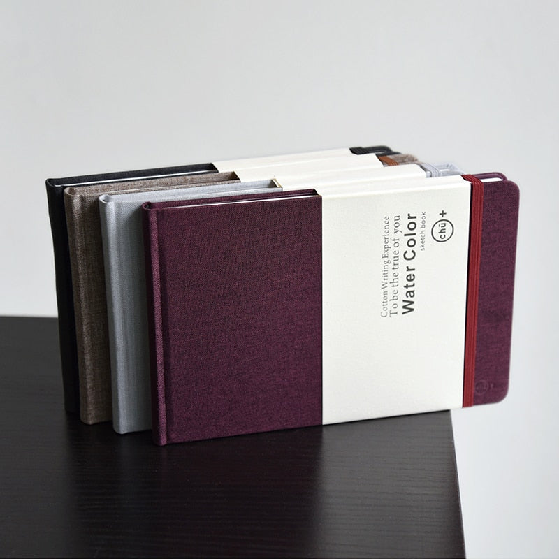 A5 Sketchbook for Watercolor Notebook Painting Hard Cover Travel Cuaderno Drawing Note Book Libreta Stationery Notepad Planner