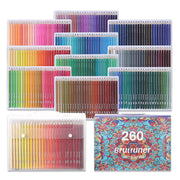 Brutfuner 72/120/180/260 Square Barrels Colored Pencils for Adult Artists for Coloring Books Drawing Sketching Artist Students