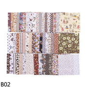 50pcs Squares 10*10cm Colorful Patchwork Cotton Sewing Fabric Quilt Material DIY Home Quarters Handcraft Needlework Fabric