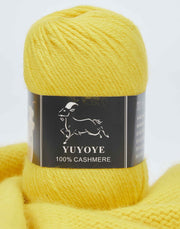 YUYOYE 100% Cashmere Yarn Hand-Knitting Wool Yarn 4-Ply Luxury Warm Yarn Crochet Soft Thread DIY Handcraft Handmade Wool Line