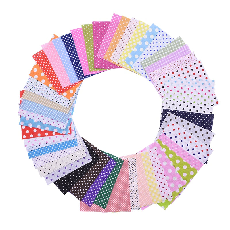 50pcs Squares 10*10cm Colorful Patchwork Cotton Sewing Fabric Quilt Material DIY Home Quarters Handcraft Needlework Fabric