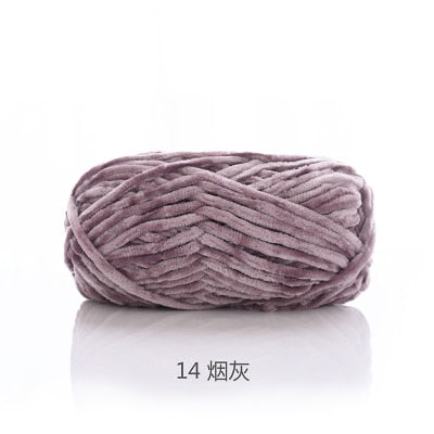 100g 80M Chenille Velvet Knitting Yarn Wool Thick Warm Crochet Knitting Yarns Cotton Baby Woolen DIY hand-knitted Sweater