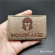 3D Tactical Badge Military Patches for Clothing Blood Type US Army Stripes on Clothes Backpack Applique Spain Flag Embroidered