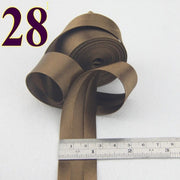 25mm(1&quot;) satin bright ironed single fold polyester bias binding tape table cloth garment quilt craft sewing accessories