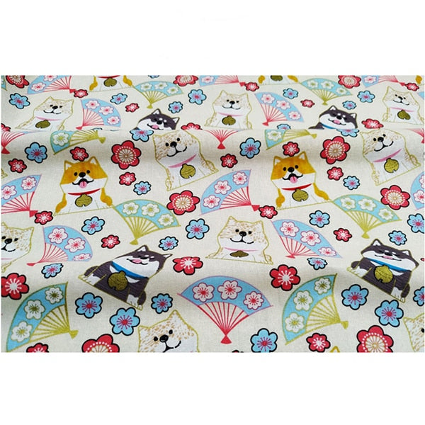 DIY 35x50CM Multicolor Japan Zephyr Pattern Cotton Pur-cut Patchwork Japanese Fabric Sewing Quilting Crafts for Handmade