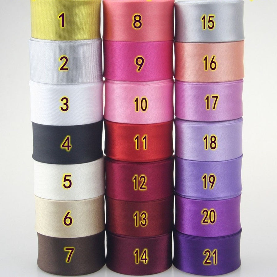 25mm(1&quot;) satin bright ironed single fold polyester bias binding tape table cloth garment quilt craft sewing accessories