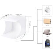 PULUZ 31*31cm lightbox Mini Foldable Photo Studio Box Photography LED 30cm Lightbox Studio Shooting Tent kit 6 Color Backdrops