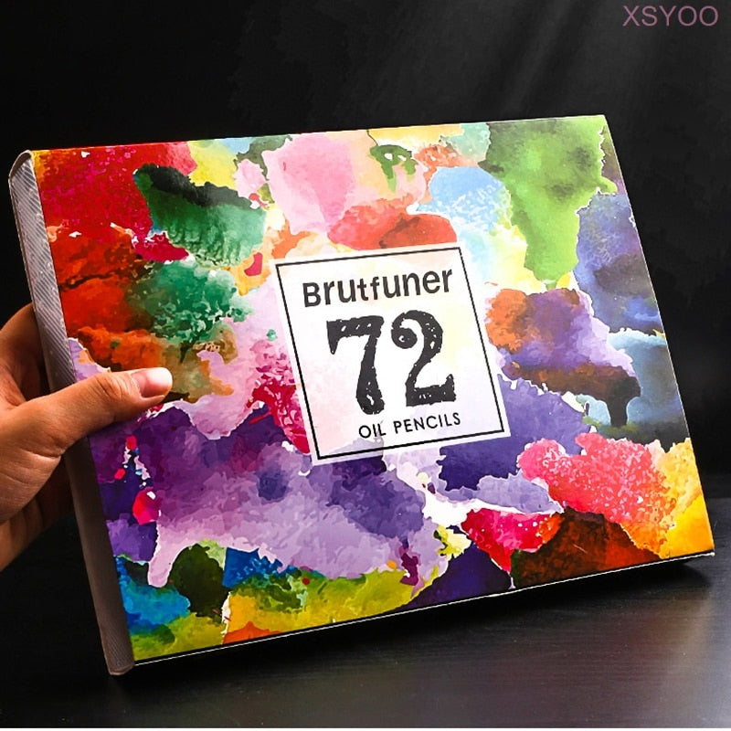 Brutfuner 12/48/72/120/160/180/260 Colors Oil Colored Pencils Set Drawing Sketch Colour Pencil For School Student Art Supplies