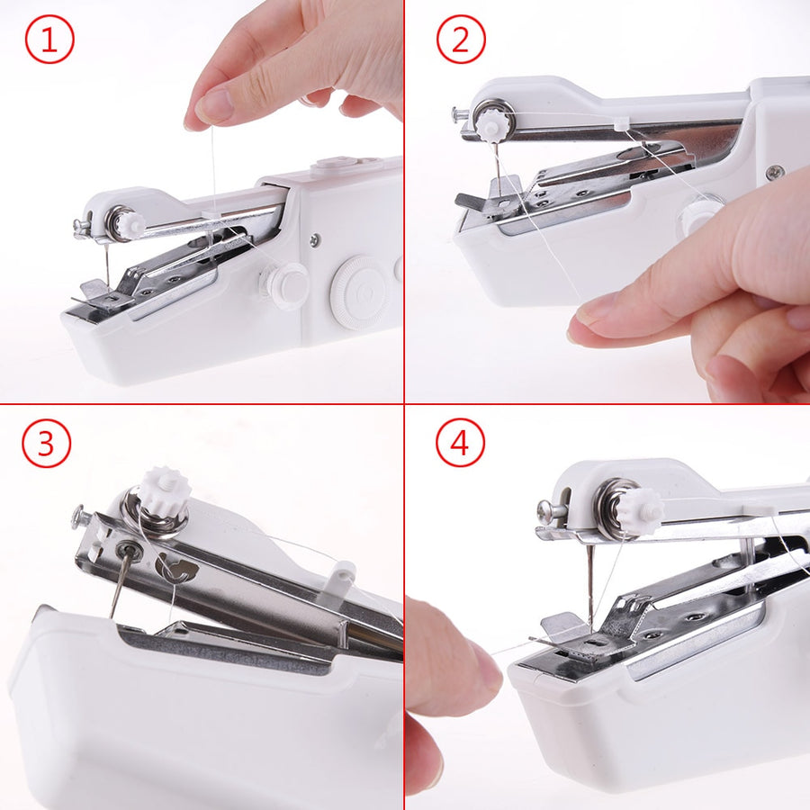 Portable Mini Sewing Machines Needlework Cordless Hand-Held Clothes Useful Portable Sewing Machines Handwork Tools Accessories
