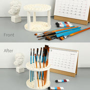 GATYZTORY Painting by number tool Paint Brushes Pen Holder 49 Holes Pen Rack Painting Brush Pen Holder Art Supplies