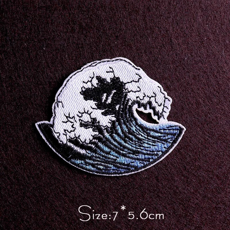 Punk Diy Embroidery Patches For Clothing Iron On Letter Embroidered Patches For Clothes Stripe Stickers For Shirt Jacket Badges