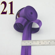 25mm(1&quot;) satin bright ironed single fold polyester bias binding tape table cloth garment quilt craft sewing accessories