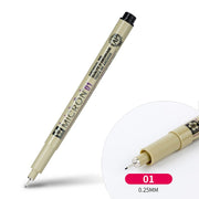1Pc Pigma Micron Porous Point Pen Soft Brush Drawing Pen Liner Fineliner Sketch Needle Pen 005 01 02 03 04 05 08 1.0 Art Markers