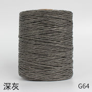 1Roll=280M Natural Raffia Straw Yarn For Summer Hand Knit Crochet Hat HandBag Cushion Baskets Knitting Material Colorful Threads