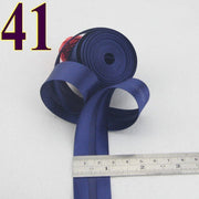 25mm(1&quot;) satin bright ironed single fold polyester bias binding tape table cloth garment quilt craft sewing accessories
