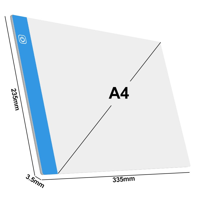 Elice A4 LED Light Pad for Diamond Painting, USB Powered Light Board Digital Graphics Tablet for Drawing Pad Art Painting board
