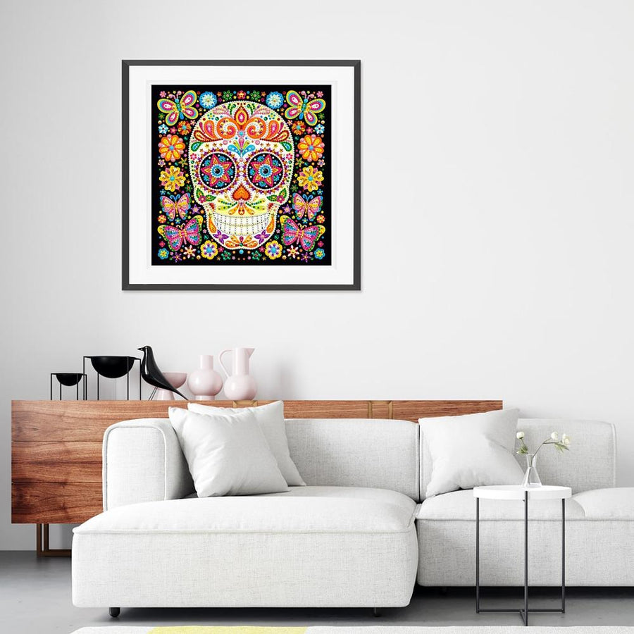 DIY Luminous Special shaped Diamond Painting Skull 5D Crystal Lighting Diamond Embroidery Cross-Stitch Kit Home Decor Gift