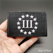 3D Tactical Badge Military Patches for Clothing Blood Type US Army Stripes on Clothes Backpack Applique Spain Flag Embroidered