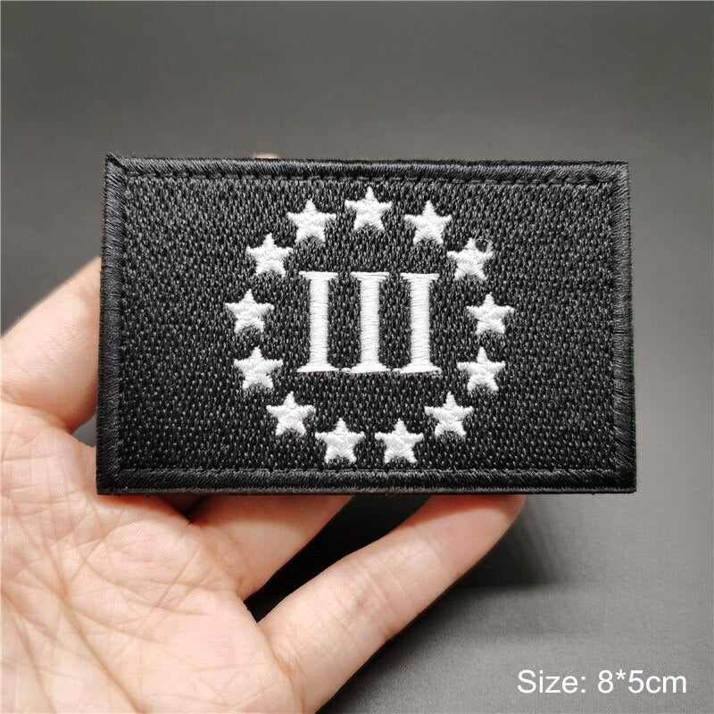 3D Tactical Badge Military Patches for Clothing Blood Type US Army Stripes on Clothes Backpack Applique Spain Flag Embroidered