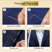 LMDZ 12/21/24PCS Elderly needle-side hole blind needle Needless Tail Side Opening Stainless Steel Hand Sewing Needless threading