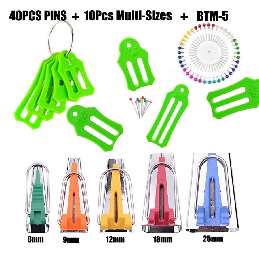 Sewing Accessories Bias Tape Makers - 5 size 6mm 9mm 12mm 18mm 25mm bias binding tape maker 4 size and 5 size choose 9mm
