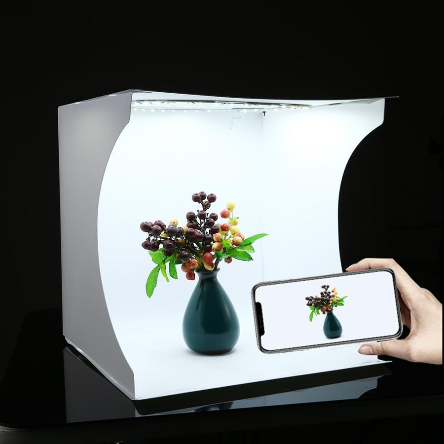 PULUZ 31*31cm lightbox Mini Foldable Photo Studio Box Photography LED 30cm Lightbox Studio Shooting Tent kit 6 Color Backdrops