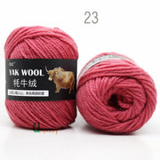 5pcs Yak Wool Yarn for Knitting Fine Worsted Blended Crochet Yarn Knitting Sweater Scarf Chunky Yarn