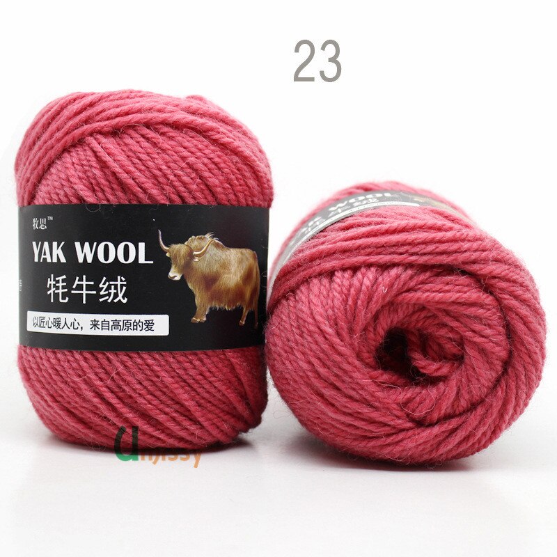5pcs Yak Wool Yarn for Knitting Fine Worsted Blended Crochet Yarn Knitting Sweater Scarf Chunky Yarn
