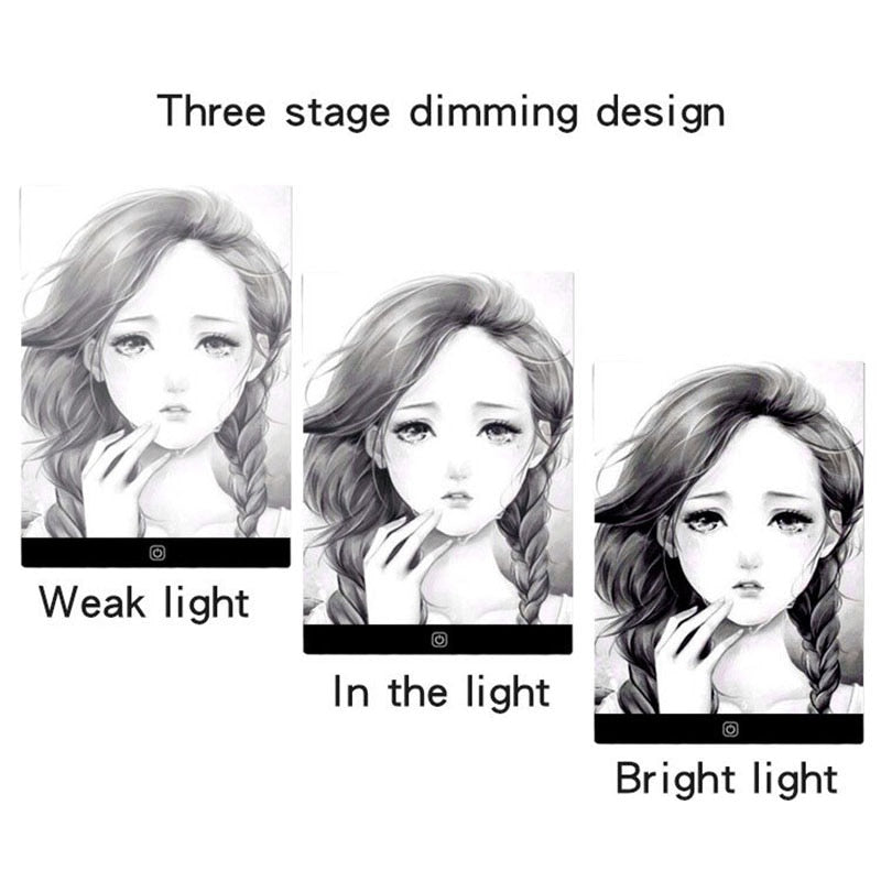 Led Drawing Copy Board Kids Toys to Draw 3 Level Dimmable Writing Tablet Creation for Children Educational Games Light Note Boar