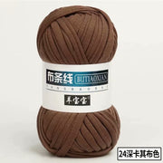 1pc 100g Thick Yarn Soft Colored Cloth Yarn for Hand Knitting Woven Bag Carpet DIY Hand-knitted Material
