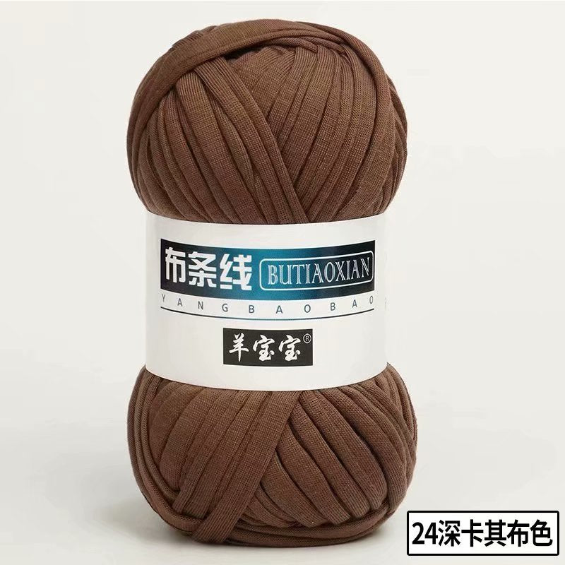 1pc 100g Thick Yarn Soft Colored Cloth Yarn for Hand Knitting Woven Bag Carpet DIY Hand-knitted Material