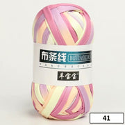 1pc 100g Thick Yarn Soft Colored Cloth Yarn for Hand Knitting Woven Bag Carpet DIY Hand-knitted Material