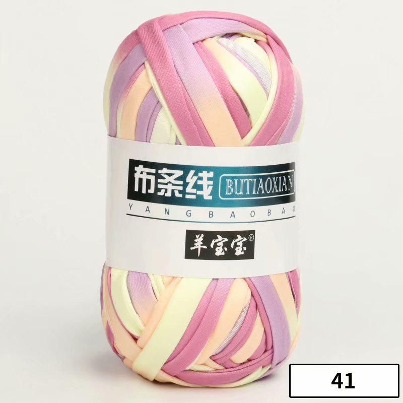 1pc 100g Thick Yarn Soft Colored Cloth Yarn for Hand Knitting Woven Bag Carpet DIY Hand-knitted Material