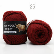 5pcs Yak Wool Yarn for Knitting Fine Worsted Blended Crochet Yarn Knitting Sweater Scarf Chunky Yarn