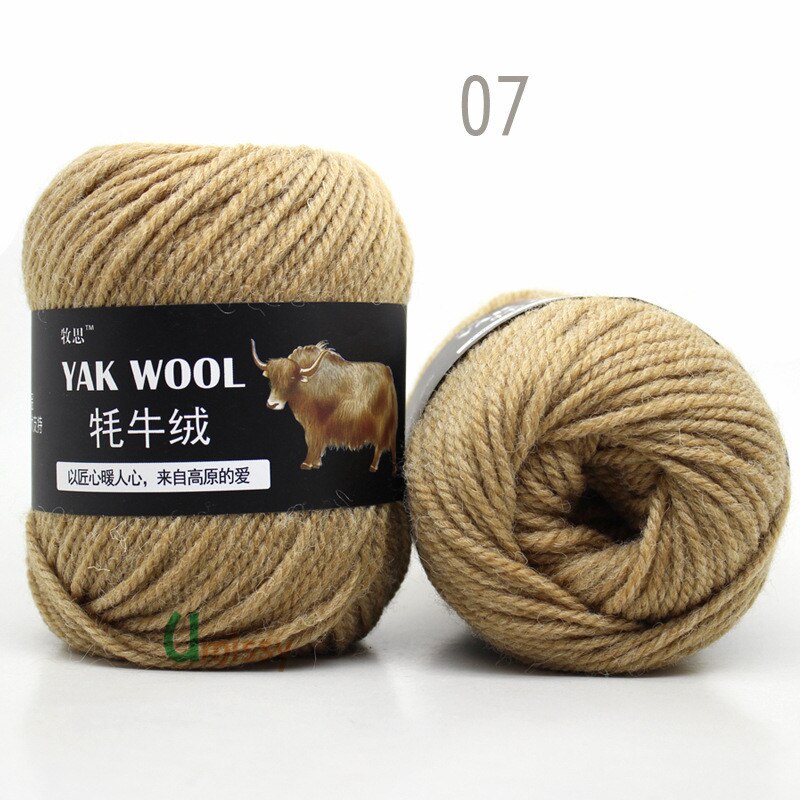 5pcs Yak Wool Yarn for Knitting Fine Worsted Blended Crochet Yarn Knitting Sweater Scarf Chunky Yarn