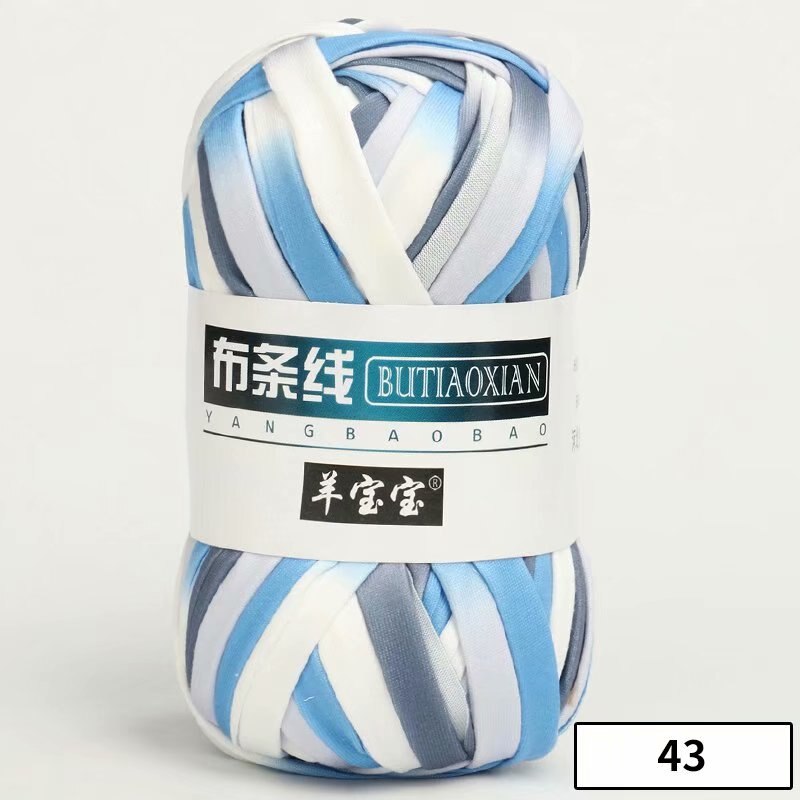 1pc 100g Thick Yarn Soft Colored Cloth Yarn for Hand Knitting Woven Bag Carpet DIY Hand-knitted Material