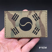 3D Tactical Badge Military Patches for Clothing Blood Type US Army Stripes on Clothes Backpack Applique Spain Flag Embroidered